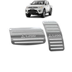 Pedaleira L200 Triton 08/18 Automático Aço Inox - Não fura o pedal