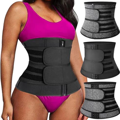 Cinta Modeladora Abdominal Redutora Afina Cintura Espartilho Ajustavel Dupla C/ Zíper
