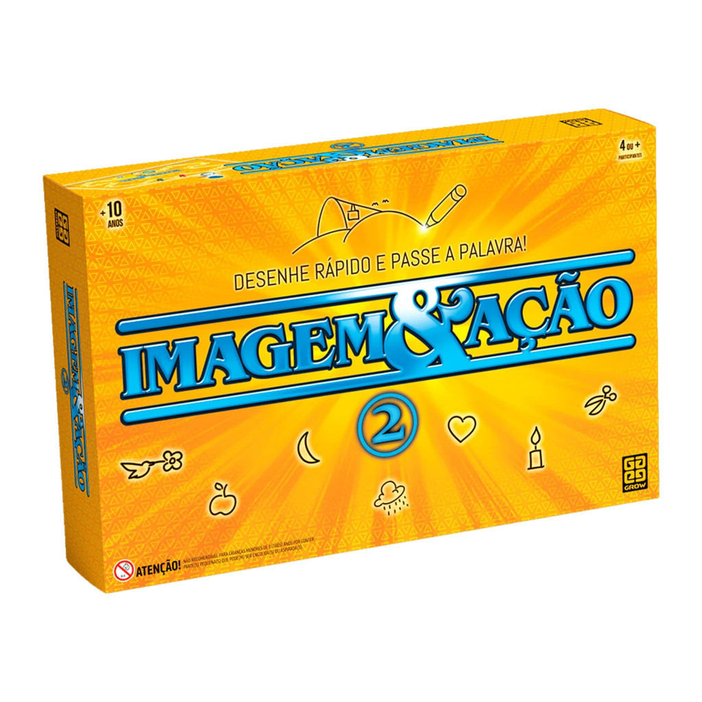 Brinquedo Infantil Jogo de Tabuleiro Imagem & Ação 2 Grow - 01709