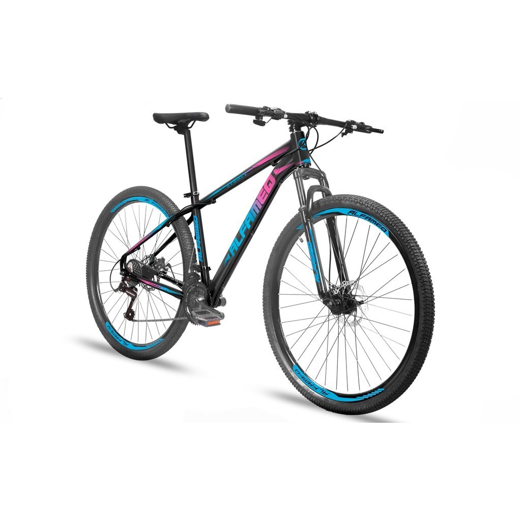 BICICLETA ARO 29 ALUMINIO ALFAMEQ STROLL CÂMBIO SHIMANO FREIO A DISCO 27 MARCHAS