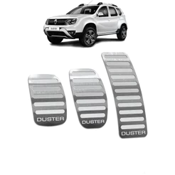 Pedaleira Duster 11/20 Manual Aço Inox - Não fura o pedal