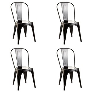 Kit 4 Cadeiras Tolix Industrial Aço Gardenlife em Oferta na Shopee