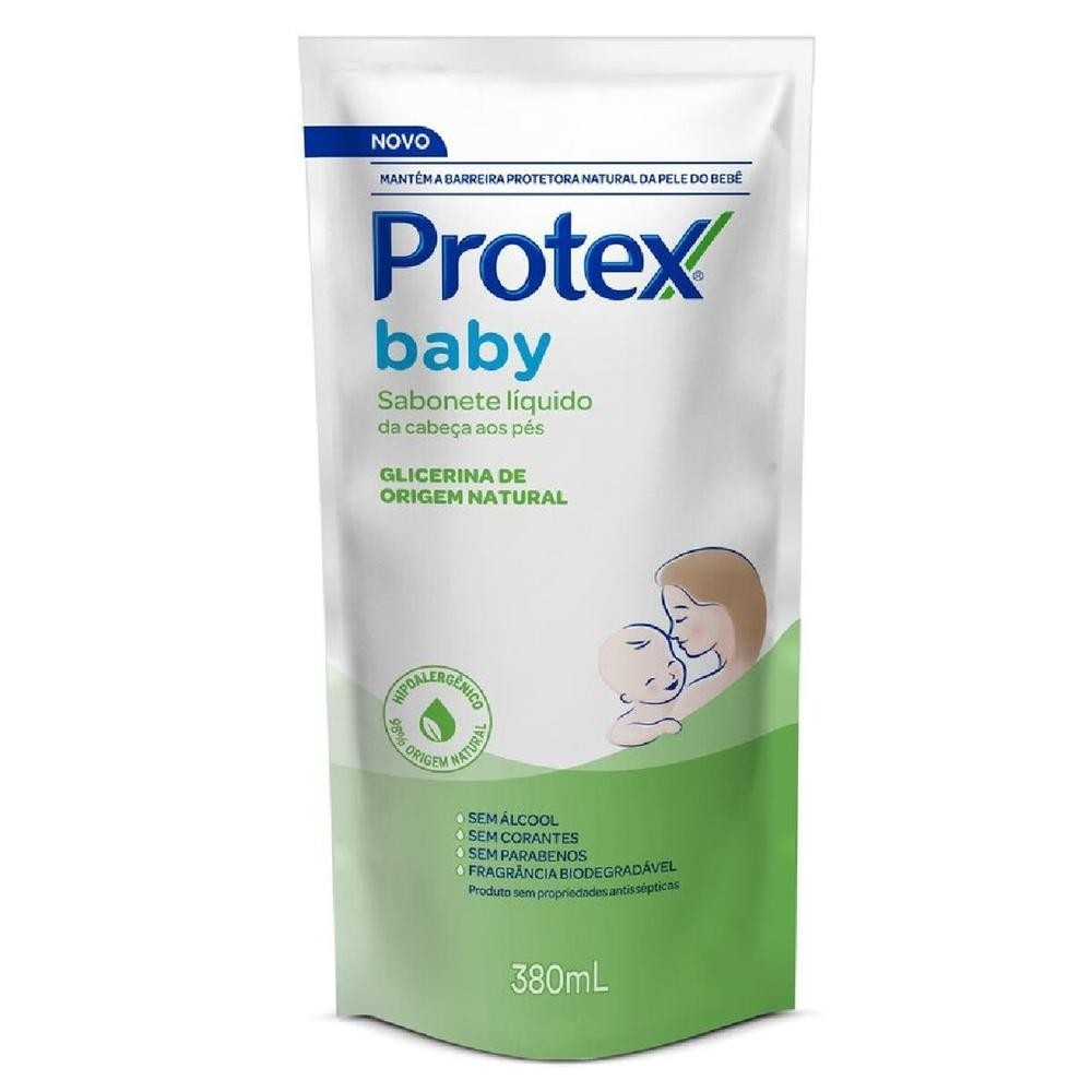 Sabonete Liquido Protex Baby Glicerina Natural Refil 380ml - Beauty