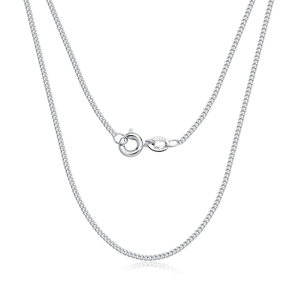 Corrente Feminina de Prata 925 Grumet 45cm 1mm - Fashion Accessories