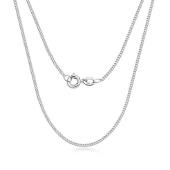 Corrente Feminina de Prata 925 Grumet 45cm 1mm