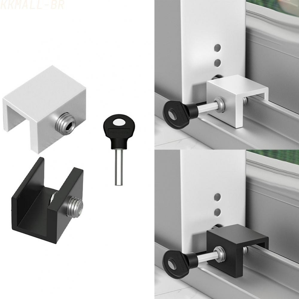 [KKMALL-BR]Durable and Effective Locks for Sliding Windows and Doors Set of 2 Lock Stoppers-New In 11-