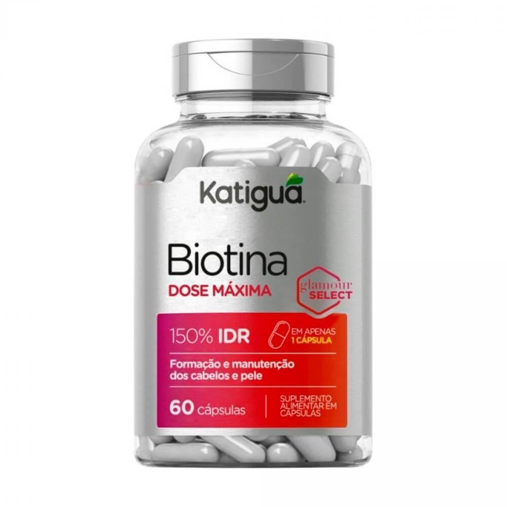 BIOTINA DOSE MÁXIMA 500MG COM 60 CÁPSULAS - Health
