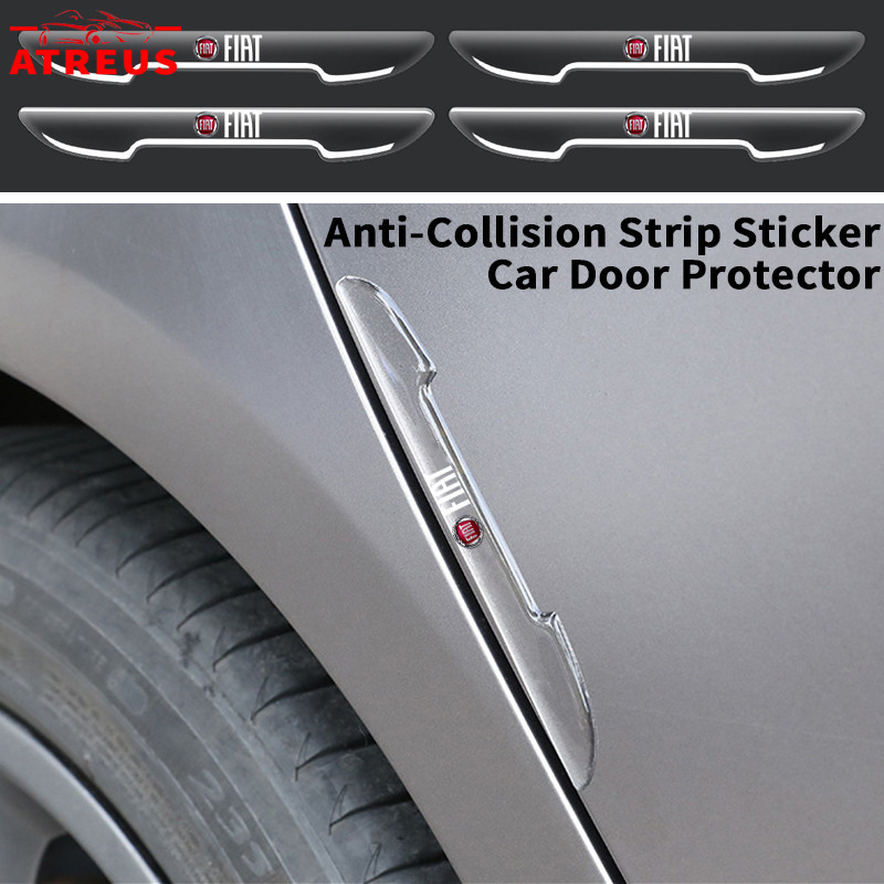 4 Peças FIAT Porta De Carro Transparente Adesivos Anti-colisão Borda De Porta Anti-riscos Protetor Para FIAT Strada Argo Mobi Toro Fastback Pulse Cronos Scudo 500 Titano Palio Idea Uno Punto em Oferta na Shopee