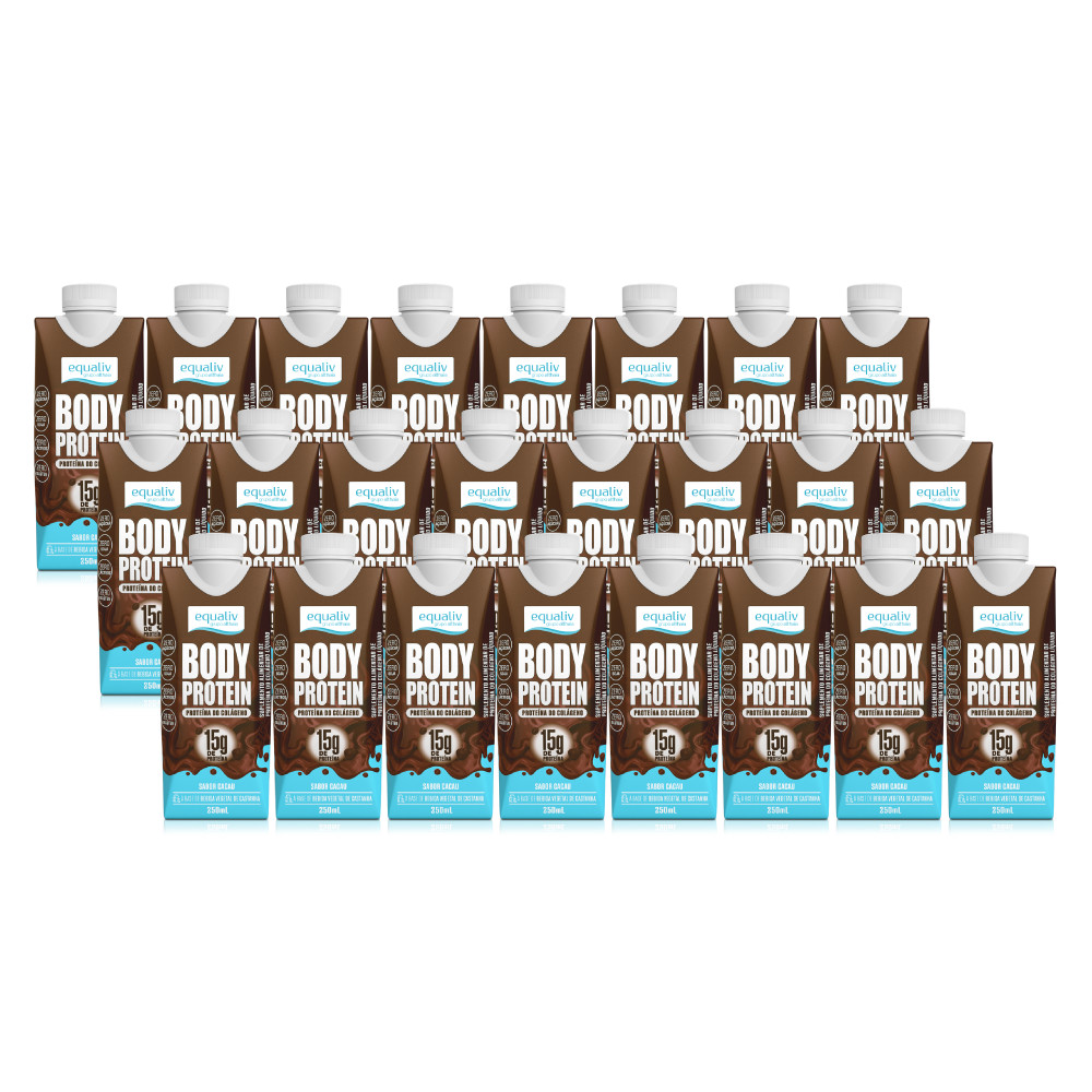 Body Protein Cacau – 250ml (24 un) em Oferta na Shopee