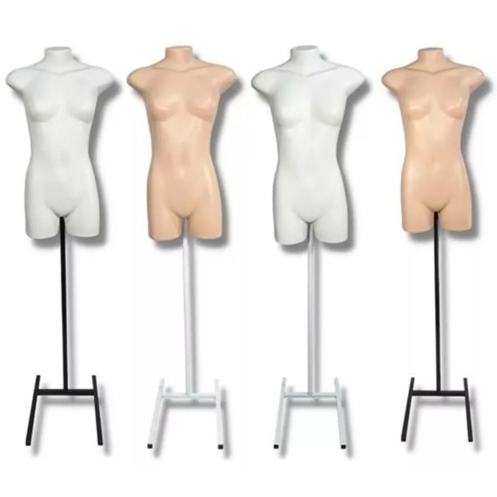 1 Manequim meia perna Plástico Moda Vitrine Pedestal Haste