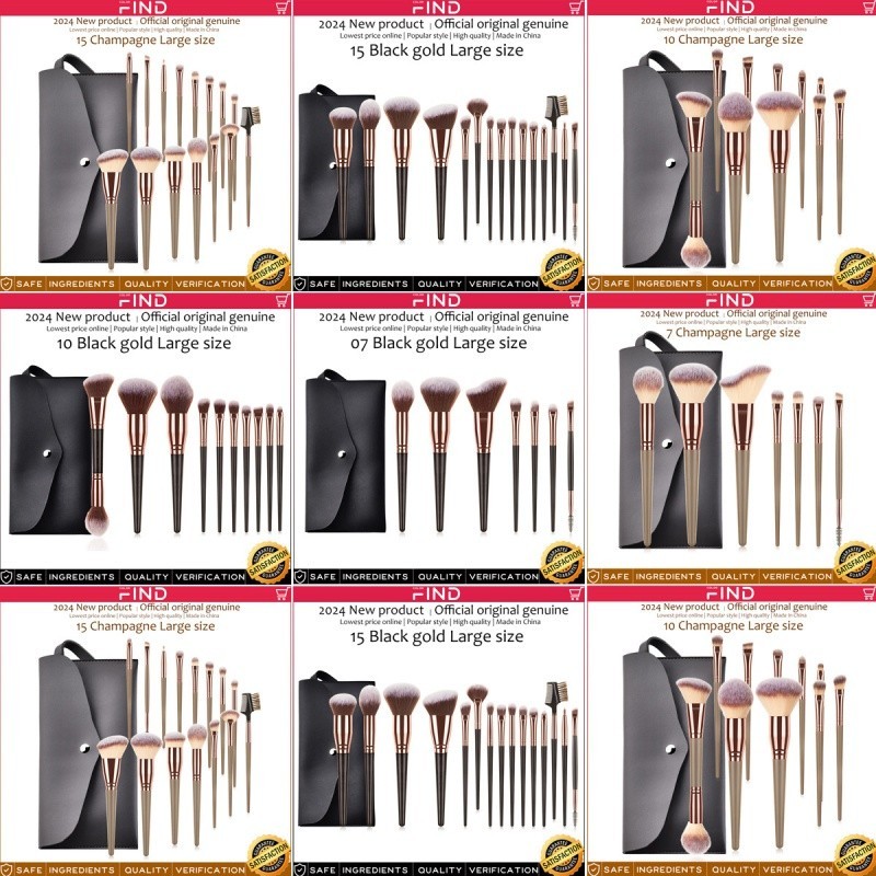 Plus-Sized Maquiagem Pincéis/Terno/15 PCs Eye Shadow Brush Maquiagem Pincéis Powder Foundation Escova Sombra Escova Sobrancelha Escova Eyeliner Brush Maquiagem Ferramentas Set Suit