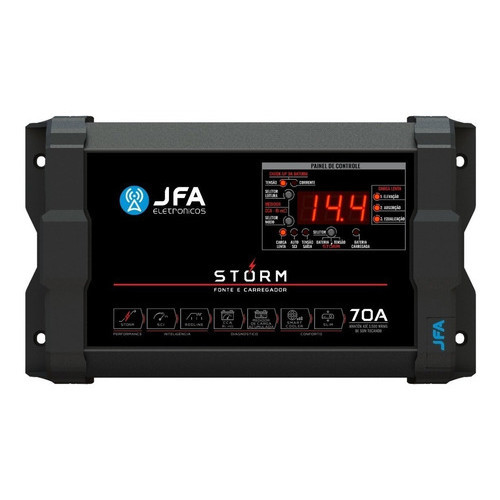 FONTE CARREGADOR DE BATERIA JFA 70A STORM PLUS