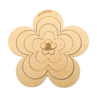 Gabarito Flor MDF G006 em Oferta na Shopee