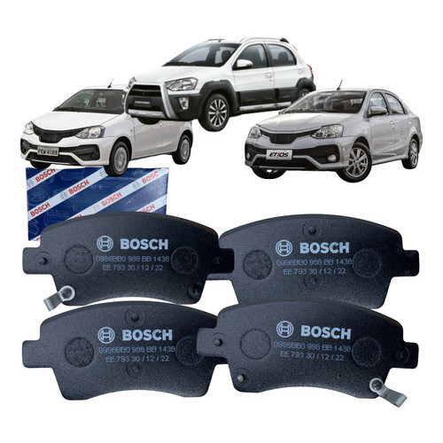 Kit Pastilha Freio Dianteiro Etios Cross 1.5 Etios Sedan 1.5 X/ Xls/ Xs Etios X 1.3 Etios 1.5 Xls/Xs Kit Pastilha Freio Dianteiro Etios Cross 1.5 Etios Sedan 1.5 X/ Xls/ Xs Etios X 1.3 Etios 1.5 Xls/Xs