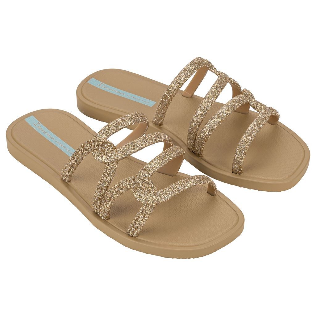 Chinelo feminino slide ipanema solar glow glitter brilho 27286