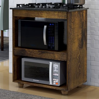 Armário de Cozinha para Cooktop 5 Bocas Turim Ypê - Kaiki Móveis em Oferta na Shopee