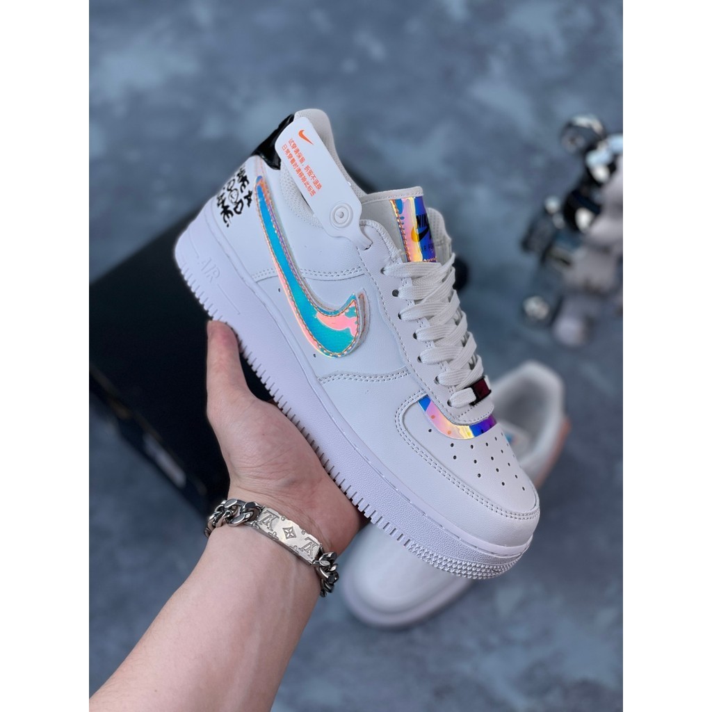 Fotografia Fora Da Prateleira Nike Air Force 1 One Little White shoes Sapatos De Skate Para Homens E Mulheres