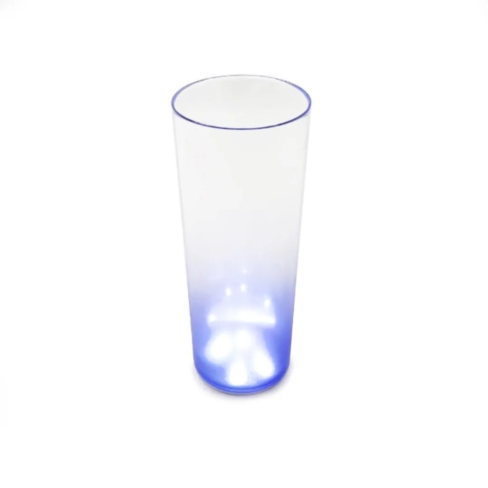 Copo Long Drink com LED - Degradê Azul Festa Evento Balada