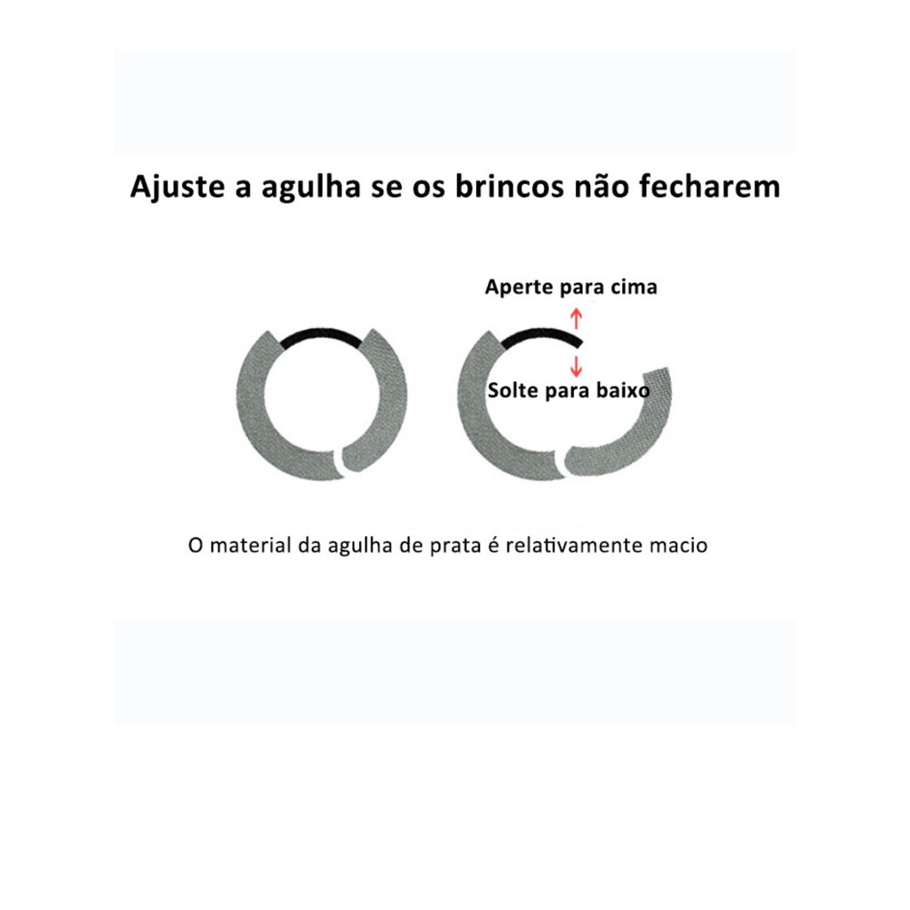 Brinco Neymar Luxo Moda Masculino Feminino Strass Argola Prata 3 Fileiras de Strass Presente Namorado Homem