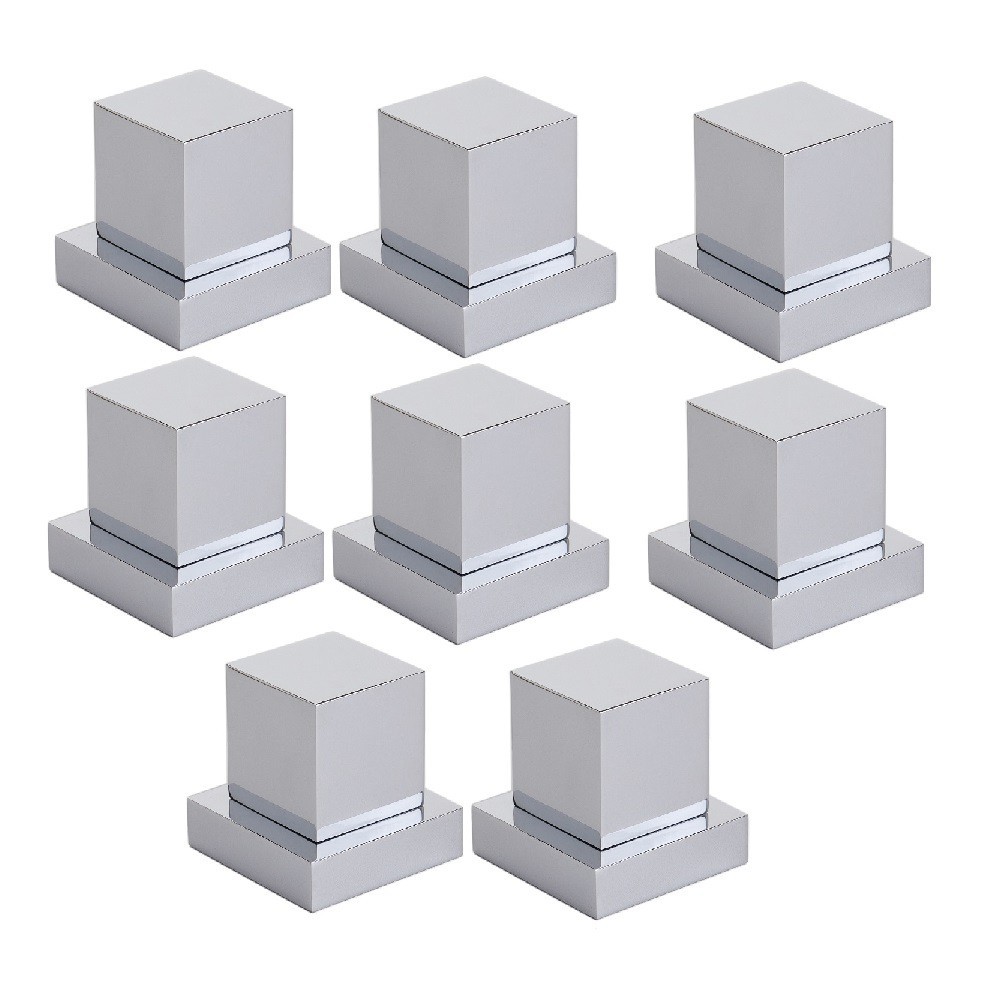 Kit 8 Acabamentos P Registro Quadrado 1/2 Ou 3/4 Padrão Deca