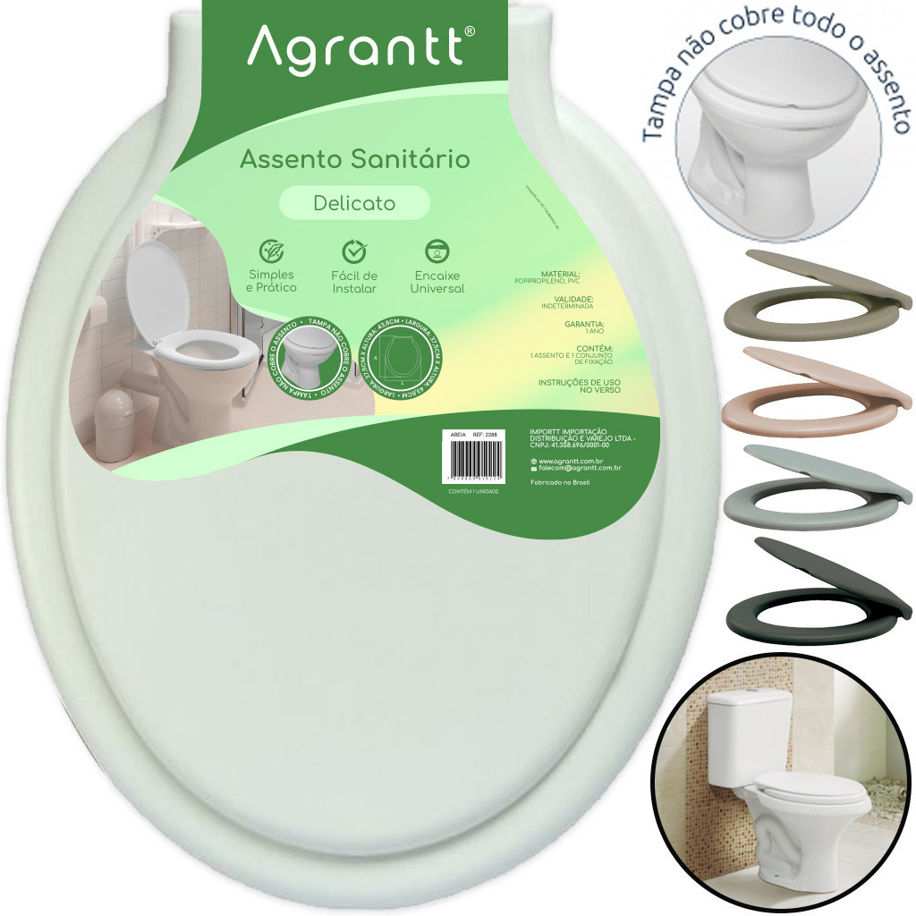 Assento Sanitário Tampa Vaso Delicato Soft Oval Celite Tigre Astra Deca Logasa Icasa Incepa Agrantt em Oferta na Shopee