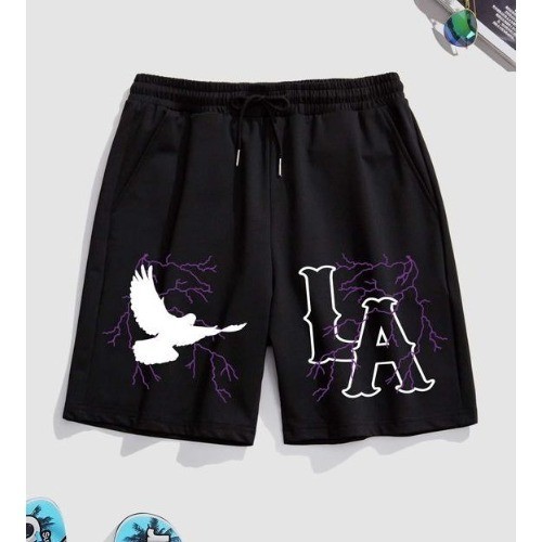 Bermuda Moletom Short Cordão Streetwear Academia Calção La