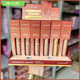 Corretivo Líquido Máxima Coberta Com Ácido Hialurônico + Rosa Mosqueta - Ludurana em Oferta na Shopee