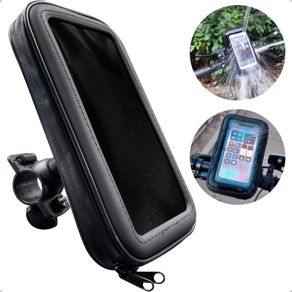 Suporte Capa De Celular Para Moto E Bicicleta A Prova D'agua 6.6 Polegadas