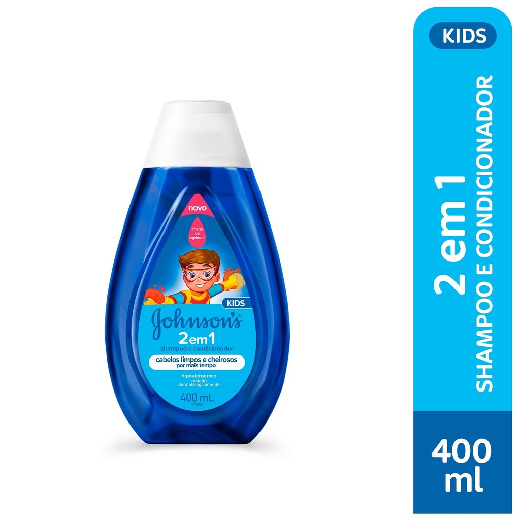 Shampoo e Condicionador Infantil Johnson's Baby 2 em 1 400ml em Oferta na Shopee