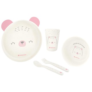Kit Alimentação 5pcs Bear Pink  KikkaBoo em Oferta na Shopee