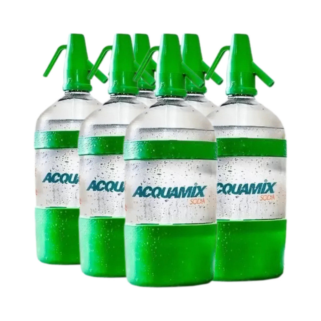 Kit 6 Águas Com Gás Acquamix Soda 1,5 Litros Soda Italiana
