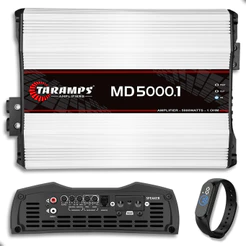 Módulo Amplificador Taramps MD5000.1 (1 Canal de 5000WRMS) 5000 Watts RMS 1 Ohm Full Range Som Automotivo