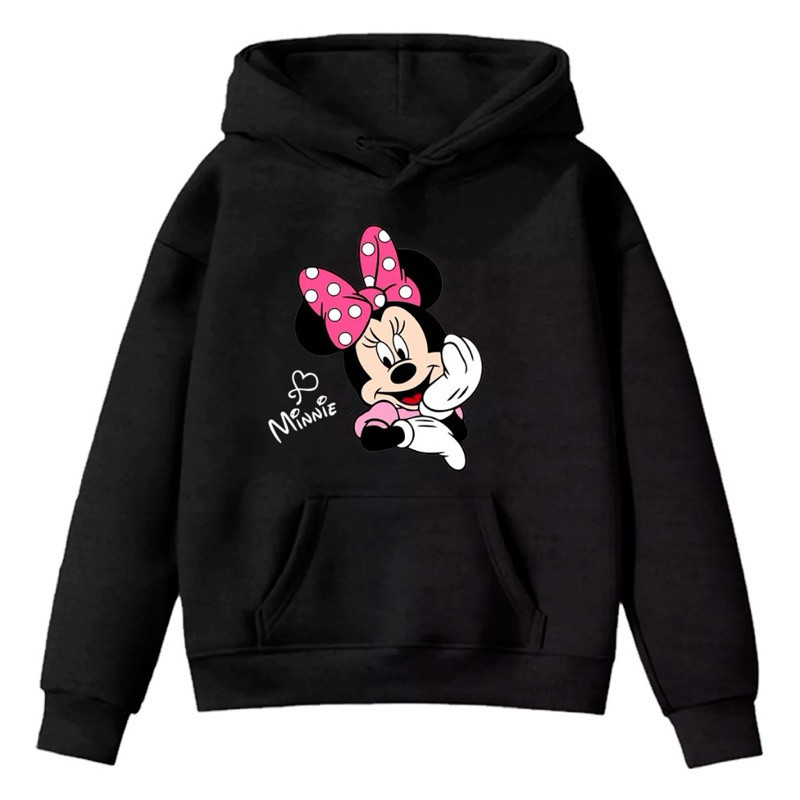 Moletom Canguru Infantil e Juvenil Estampado Minnie Promoção Lançamento