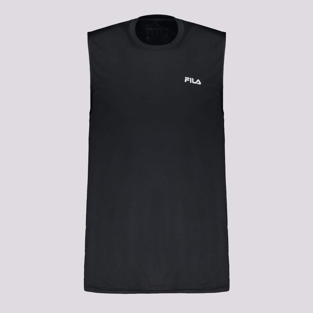 Regata Fila Basic Sports II Preto e Prata - Men Clothes