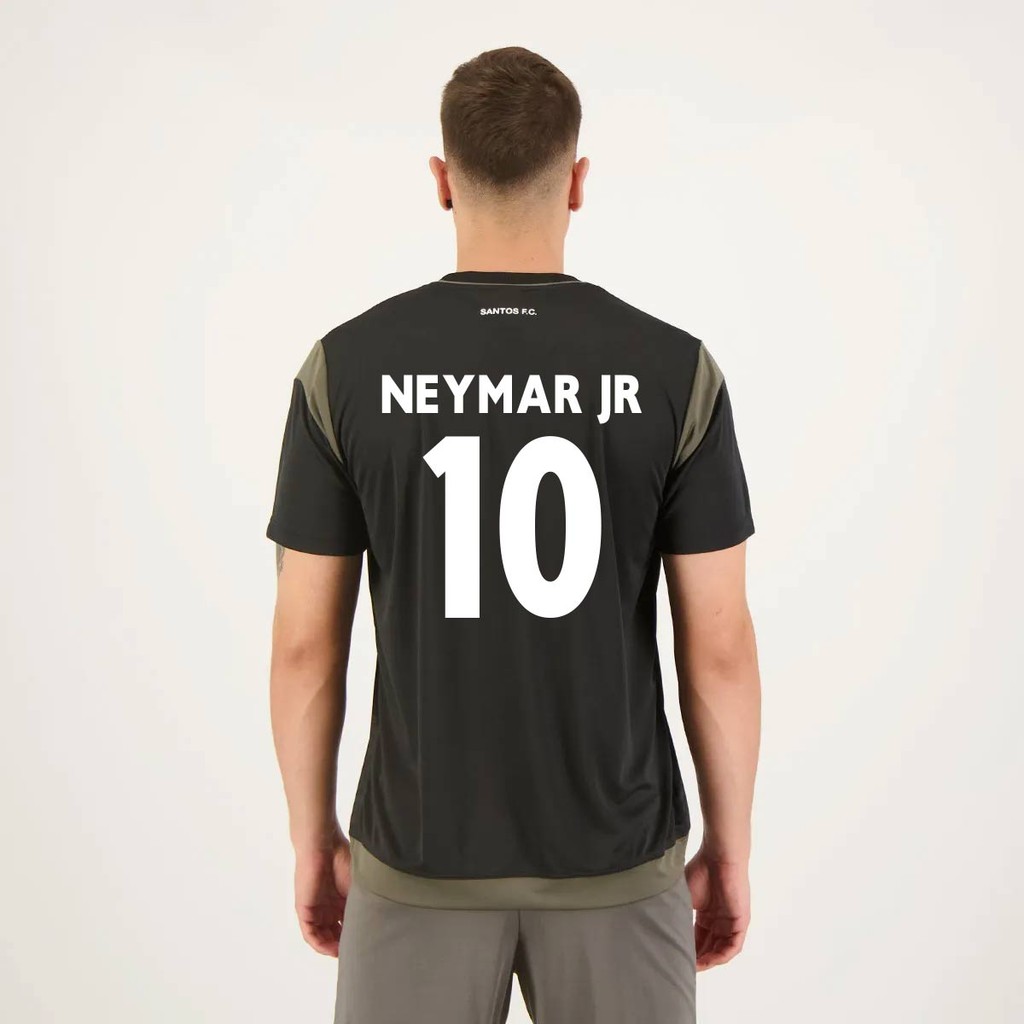 Camisa Santos Neymar JR 10 Search Preta - Sports & Outdoors