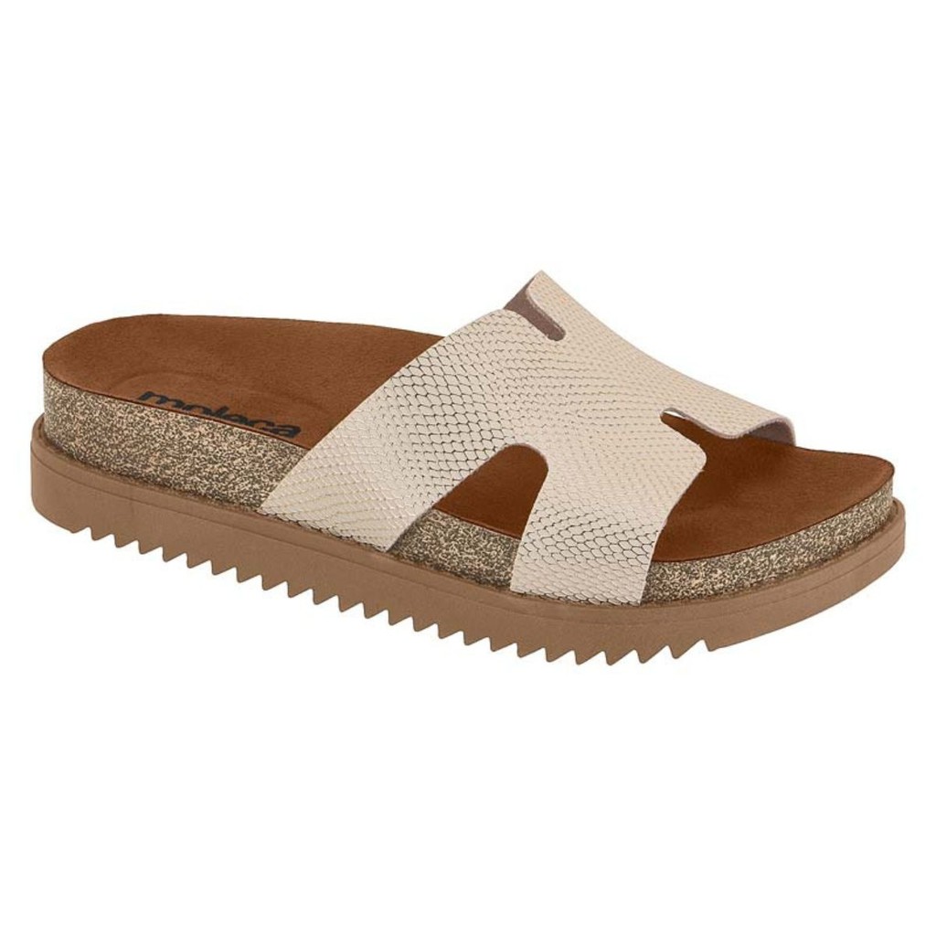 MOLECA - SANDÁLIA  FEMININA TAMANCO BIRKEN TRATORADA Ref: 5500.100 - 01 PAR
