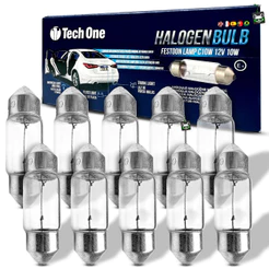 Kit 10 Lâmpadas Halógenas Torpedo C10W 12v SV8.5 1 Polo 10w