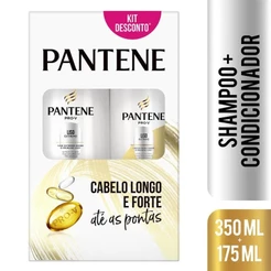 Kit Shampoo Pantene Liso Extremo 350ml + Condicionador 175ml