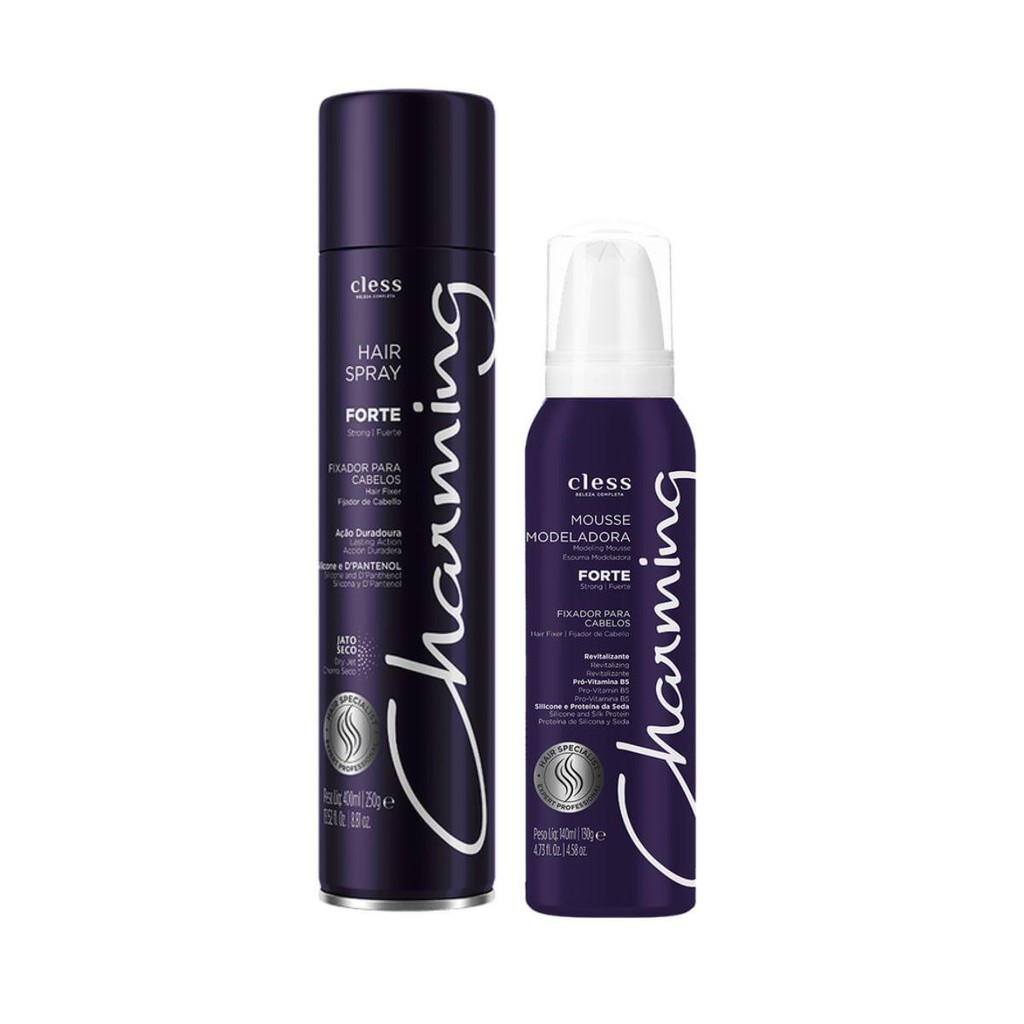 Kit Charming Forte 2pc ( Spray 400ml + Mousse 140ml) em Oferta na Shopee