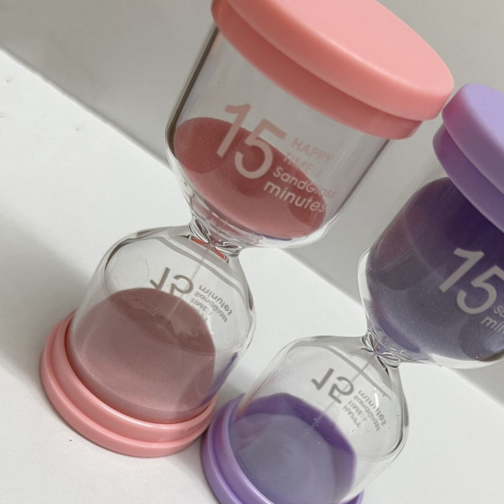 Detalhes do Ampulheta simples plastico e vidro-15 MINUTO