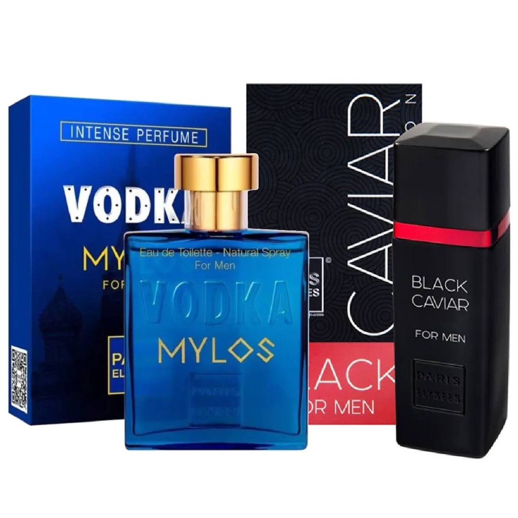 Kit Vodka Mylos e Black Caviar - Paris Elysees
