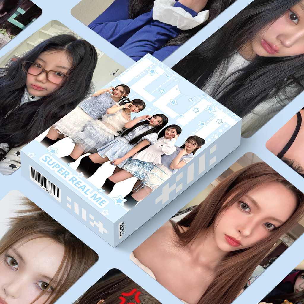 50-55pcs/box ILLIT Holographic Laser Lomo Cards SUPER REAL ME Album Photocards WONHEE Solo YUNAH MINJU MOKA IROHA Hologram Postcards Fast Shipping YM