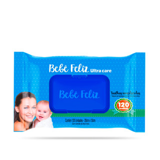Toalhas Umedecidas Bebê Feliz Ultra Care com 120 Unidades em Oferta na Shopee