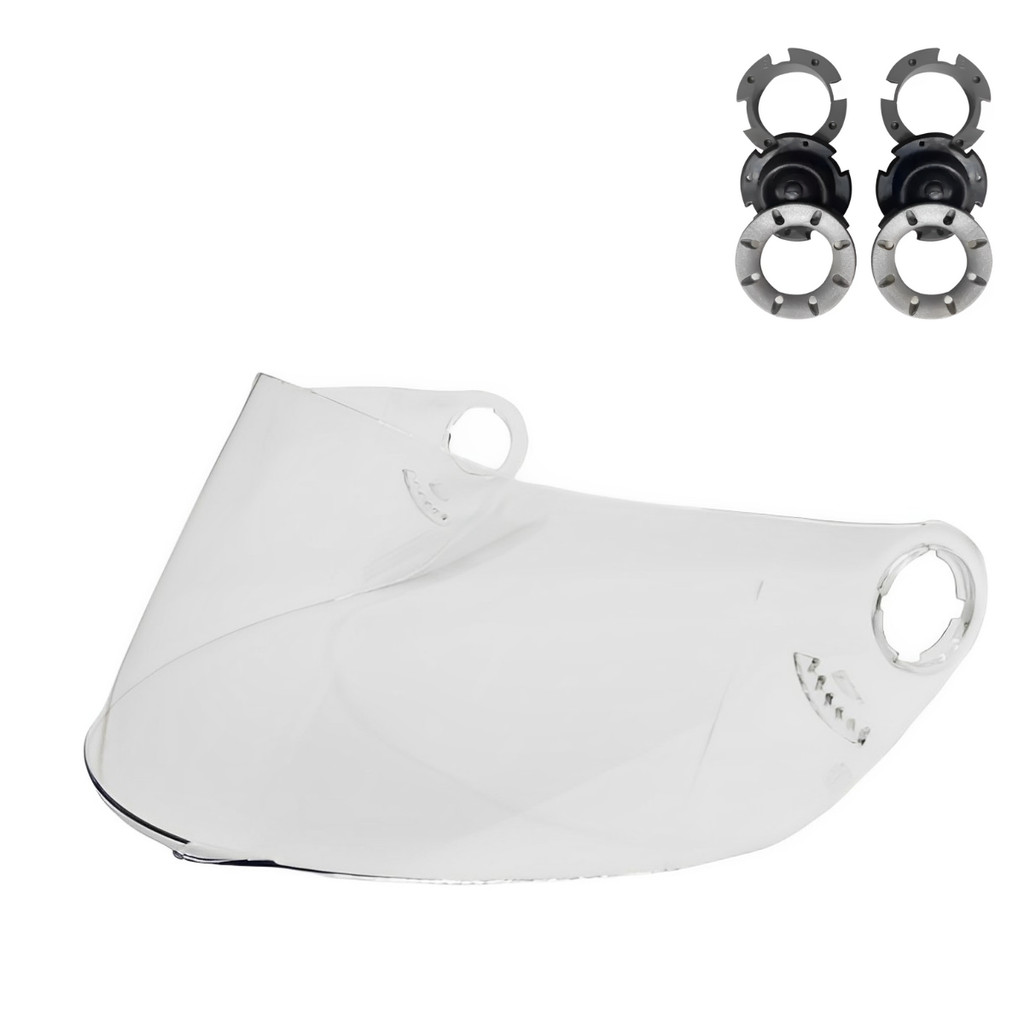 Viseira Cristal + Par de Reparo Capacete Mixs MX5/ Mx Fokker em Oferta na Shopee