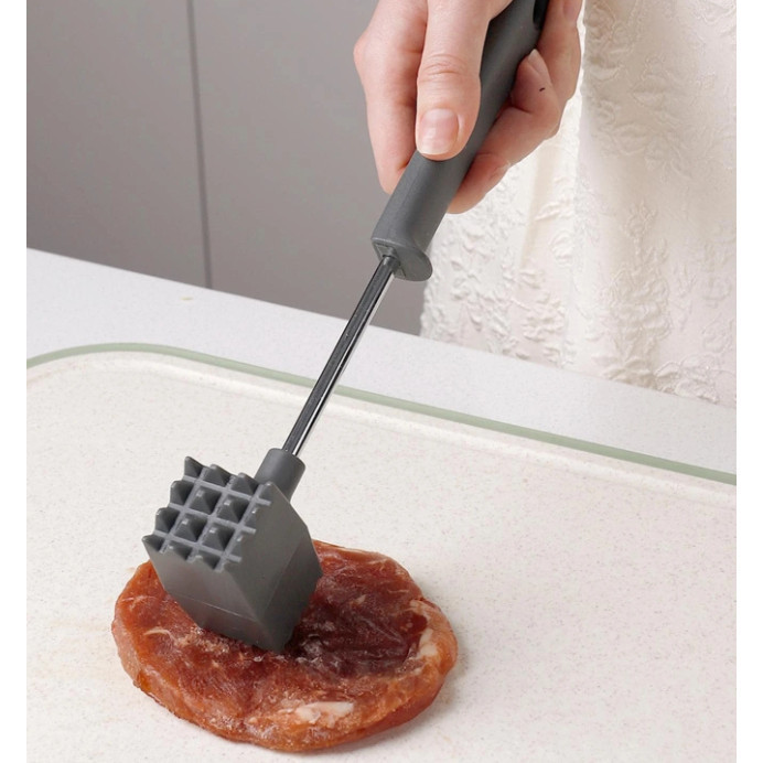 Martelo Para Carne Amaciador Batedor Inox 25cm aproveite