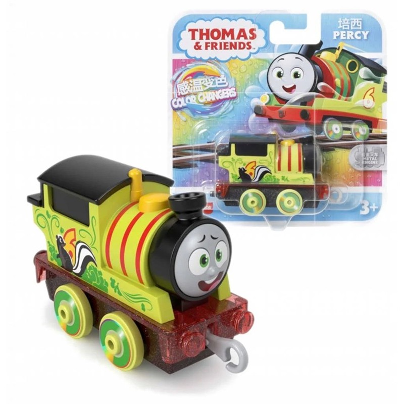 Locomotivas Metalizadas Thomas e Seus Amigos Colour Changers Percy Clássico Trens A Todo Vapor - Fisher Price - Mattel