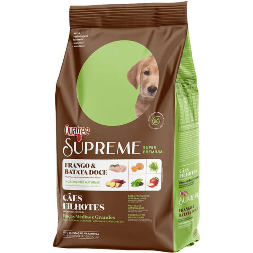 Ração Quatree Supreme 15Kg Cães Filhotes Médios e Grandes em Oferta na Shopee