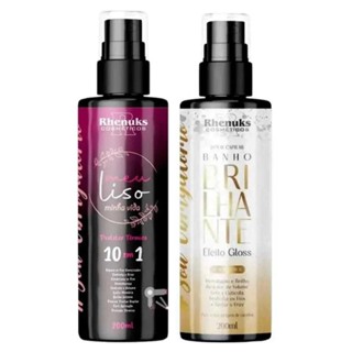 Kit Spray Capilar Meu liso + Spray Capilar efeito GLOSS MULTIFUNCIONAL  BANHO BRILHANTE 200ml cada em Oferta na Shopee