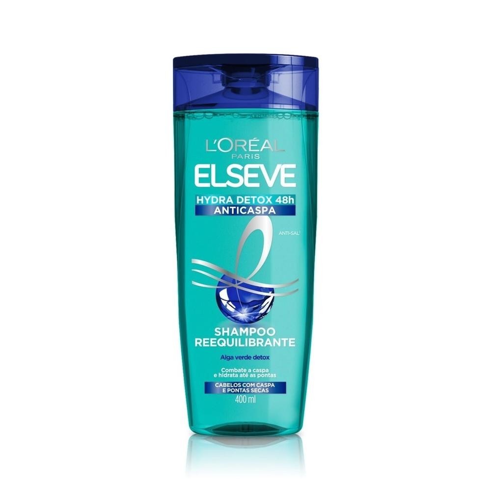 Shampoo Elseve Hydra Detox Anti-caspa 400ml em Oferta na Shopee