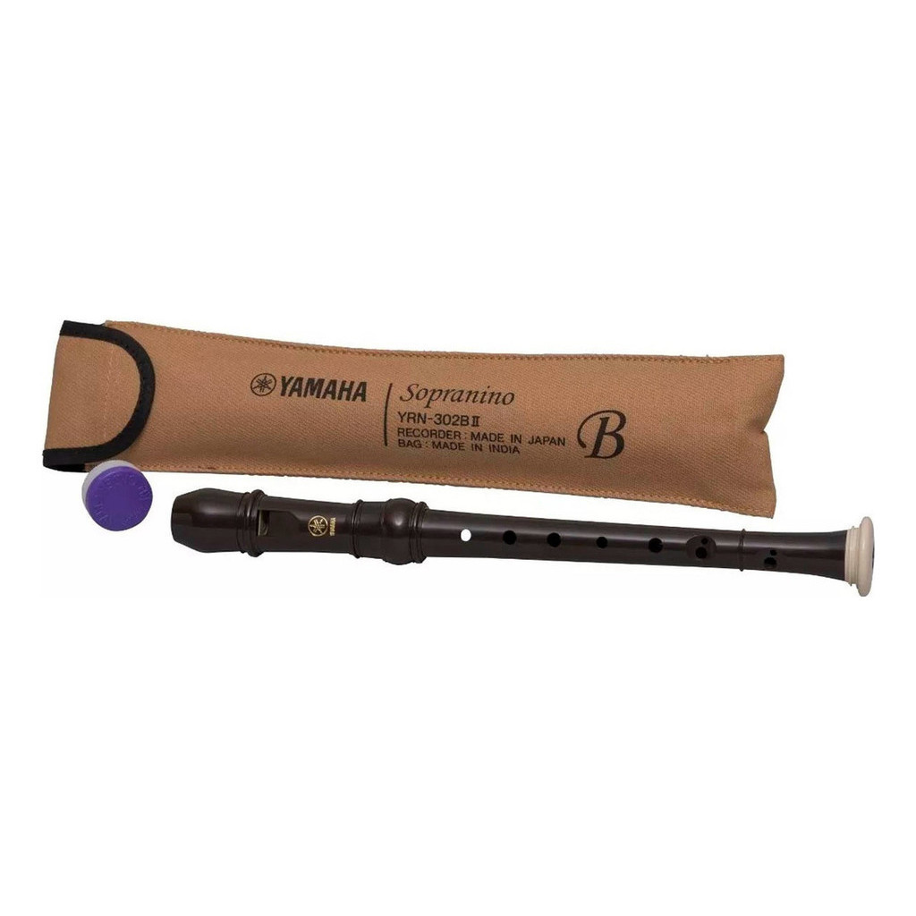 Flauta Doce Yamaha Sopranino Barroca Yrn302bii